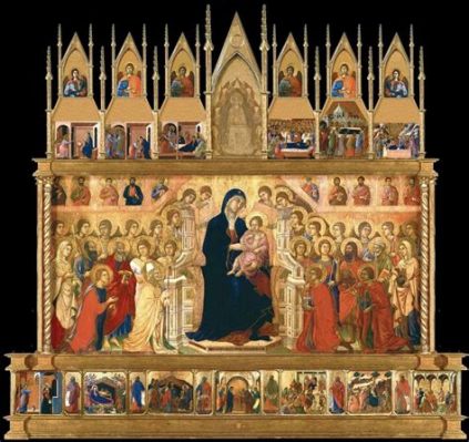 Maestà del Duomo di Siena? ofa Majestic Display of Byzantine Influence and Proto-Renaissance Vision!